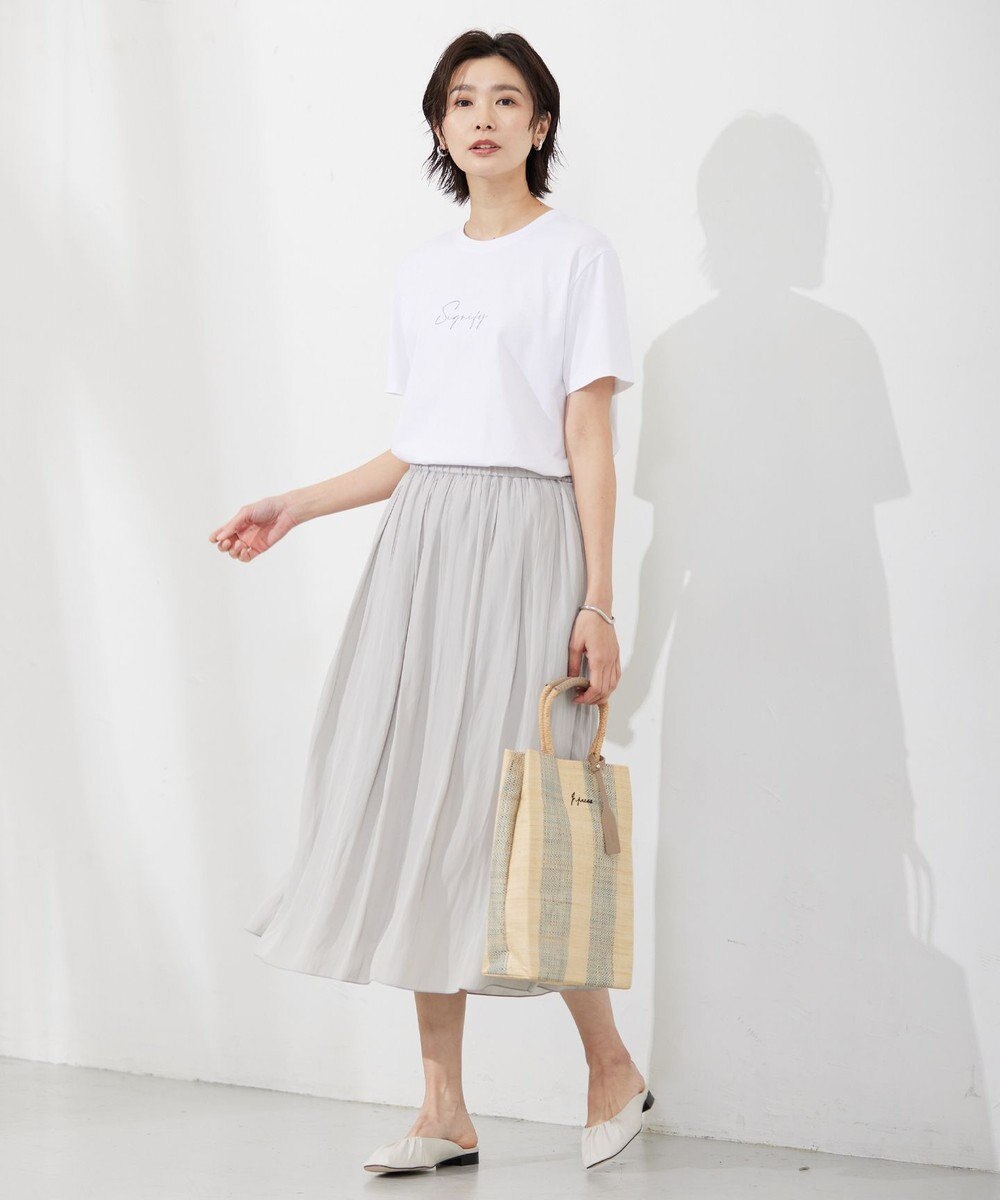 J.PRESS LADIES 【洗える】 Dyed Dechine Air Flow スカート 