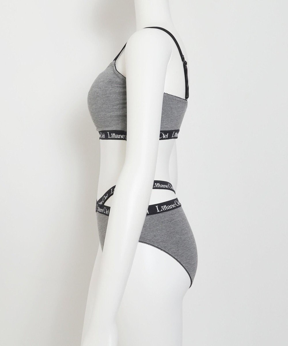 WEGO 【ブラトップ＆ショーツセット】Liliane　Ciel　ロゴテープ 