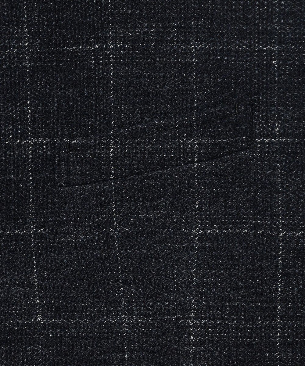 JOSEPH ABBOUD 【イタリア素材/軽量/ストレッチ】サマーツィードジャージーチェック プリント ベスト 