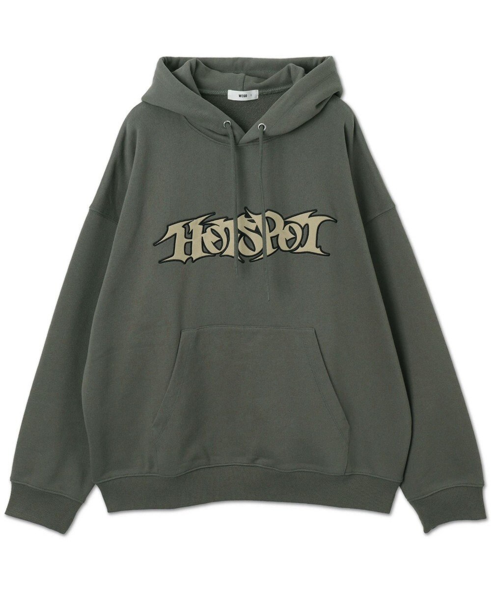 WEGO 【ユニセックス着用ITEM】ワッペンロゴパーカー 