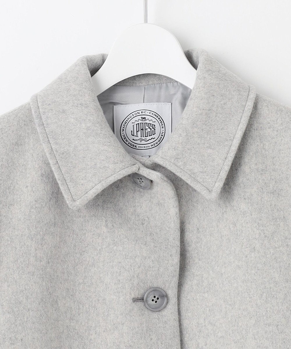 J.PRESS LADIES S ショートビーバー ステンカラー コート 