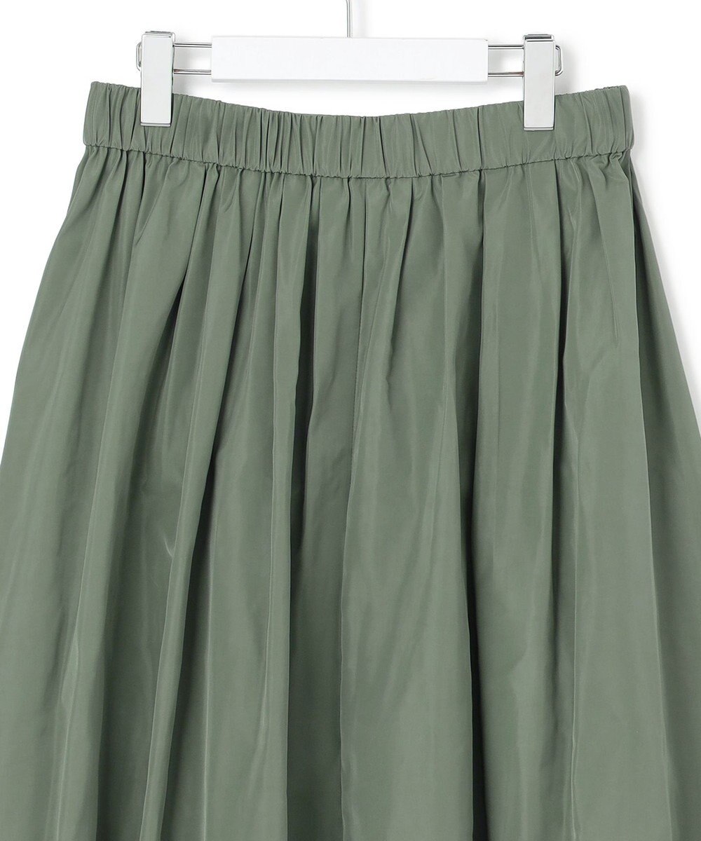 ICB L エステルメモリータフタ ピンタックスカート 