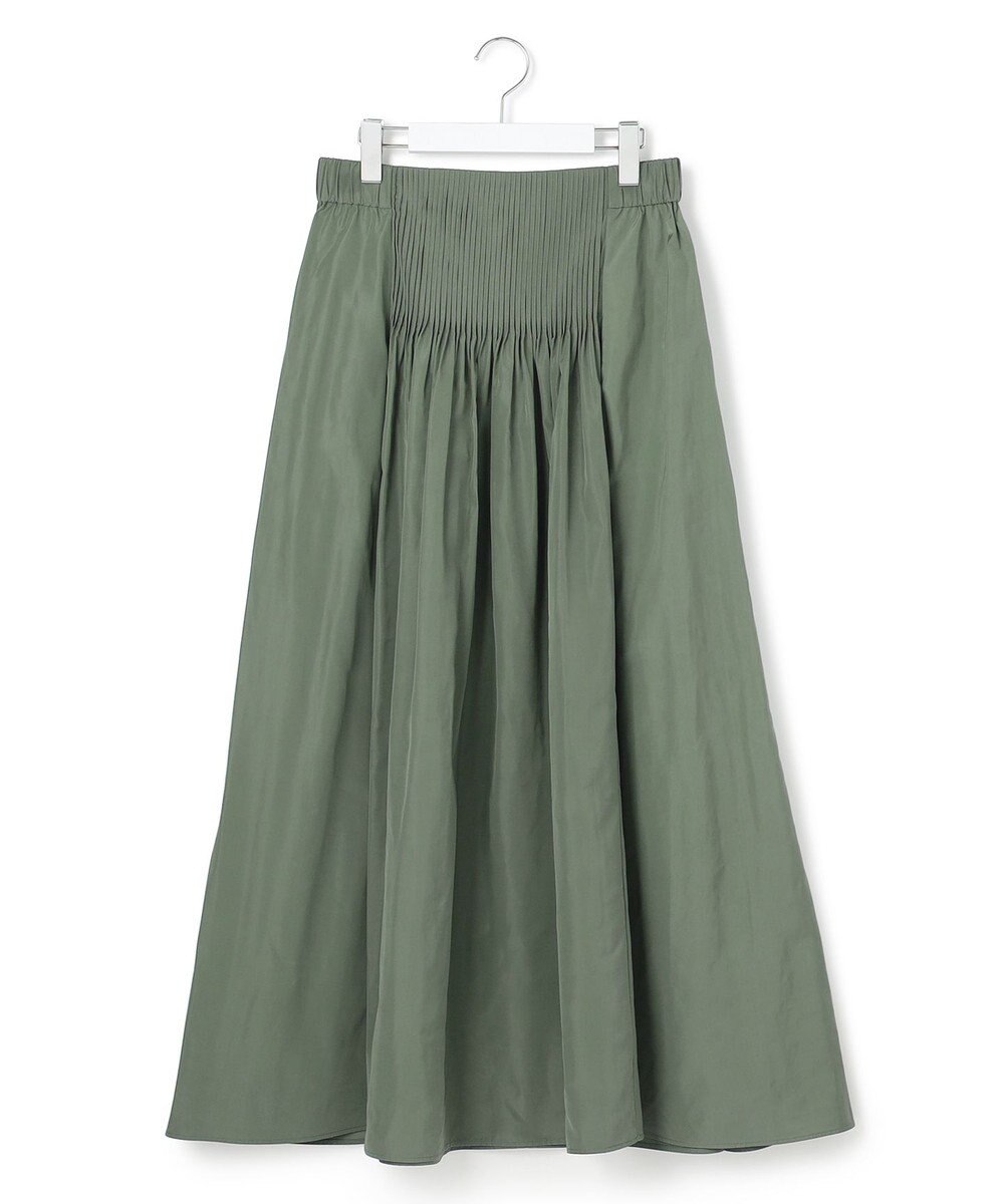 ICB L エステルメモリータフタ ピンタックスカート 