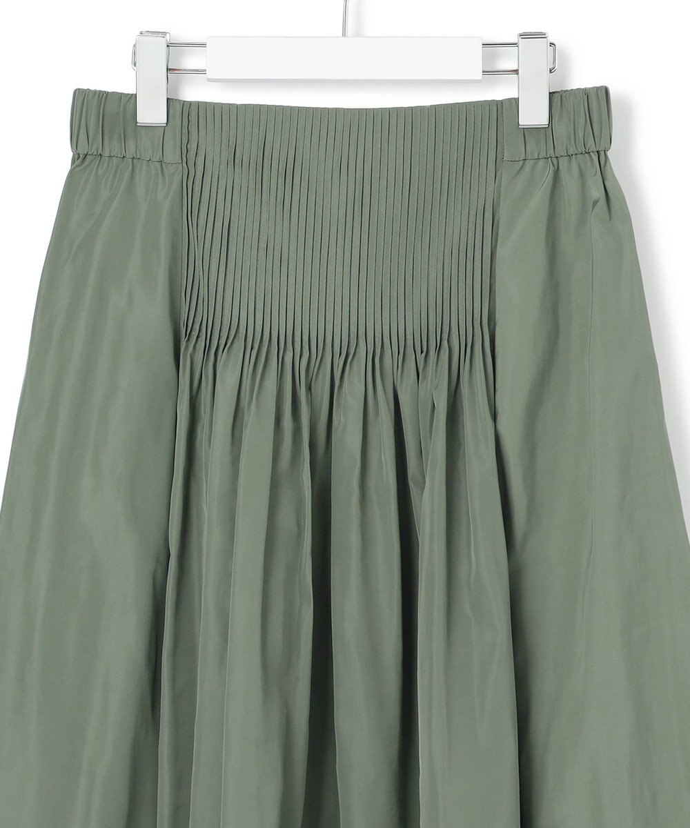 ICB L エステルメモリータフタ ピンタックスカート 