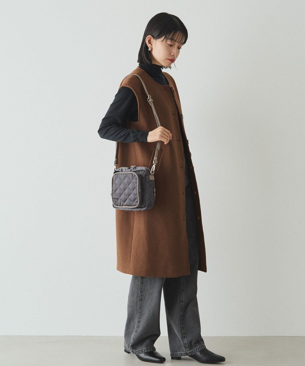 russet 【2025AW新作】キルティングスクエアショルダーバッグ(SF-257) 