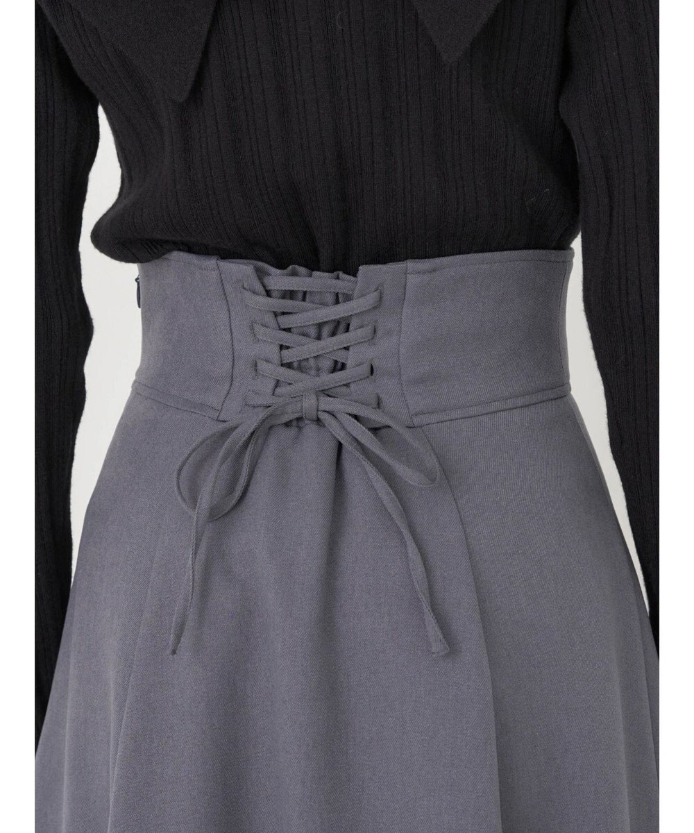 earth music&ecology バックレースアップスカート 