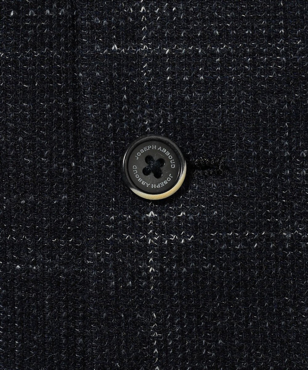 JOSEPH ABBOUD 【イタリア素材/軽量/ストレッチ】サマーツィードジャージーチェック プリント ベスト 