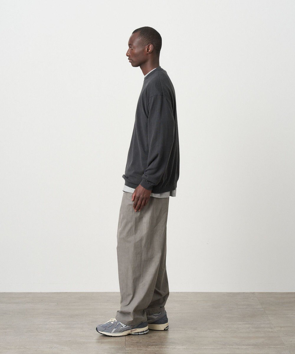 ATON GARMENT DYED SILK WASHI | クルーネックセーター - UNISEX 