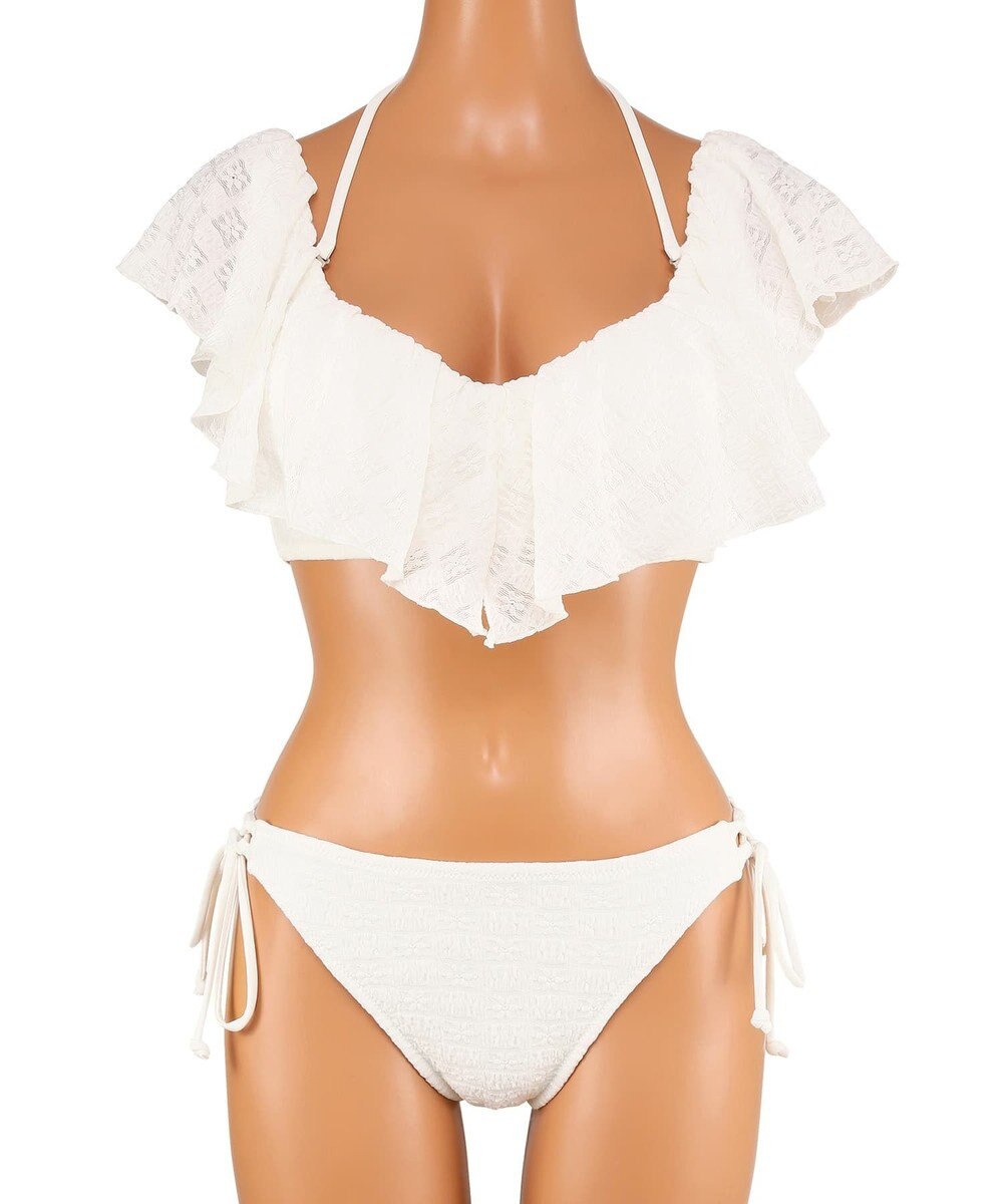 San-ai Resort（三愛水着楽園） 軽い着け心地でしっかり盛れる【楽盛り水着】　フリルワイヤービキニ　9M・11L　【San-ai Resort（サンアイリゾート）】 