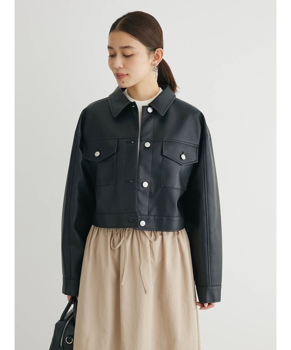 Green Parks ・ＥＬＥＮＣＡＲＥ　ＤＵＥ　合皮Ｇジャン 