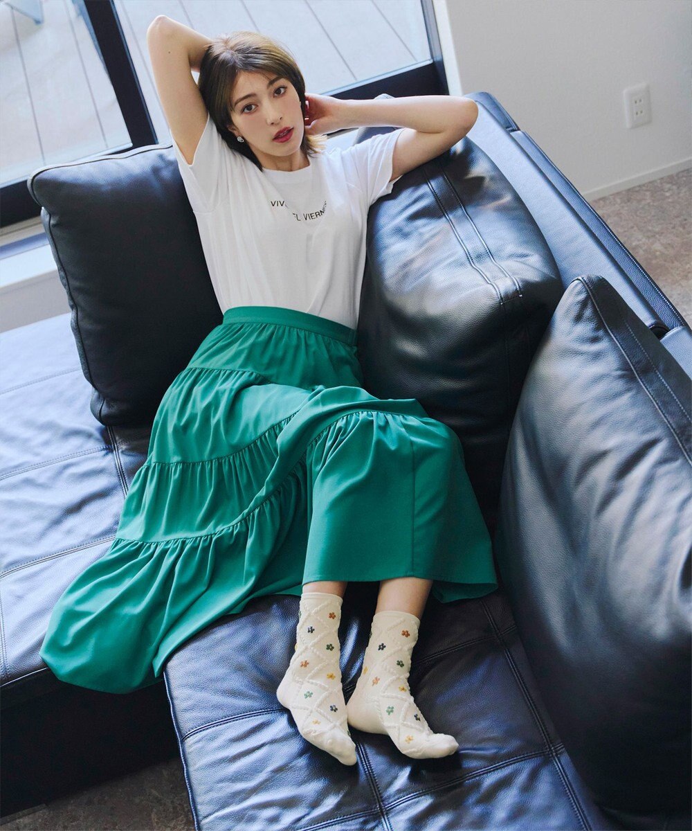 Tiaclasse トレリス＋カラーフラワーソックス 