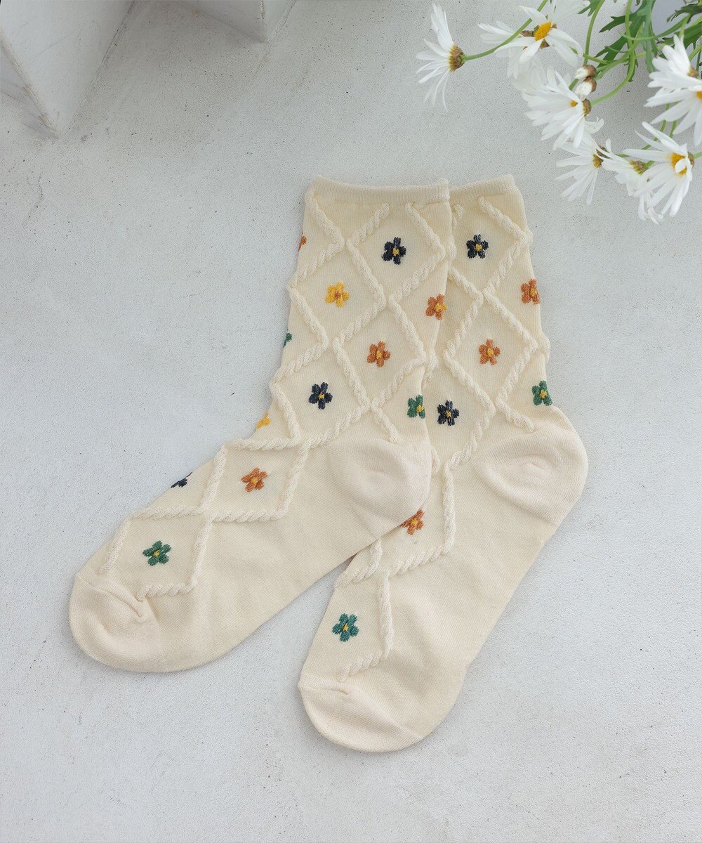 Tiaclasse トレリス＋カラーフラワーソックス 