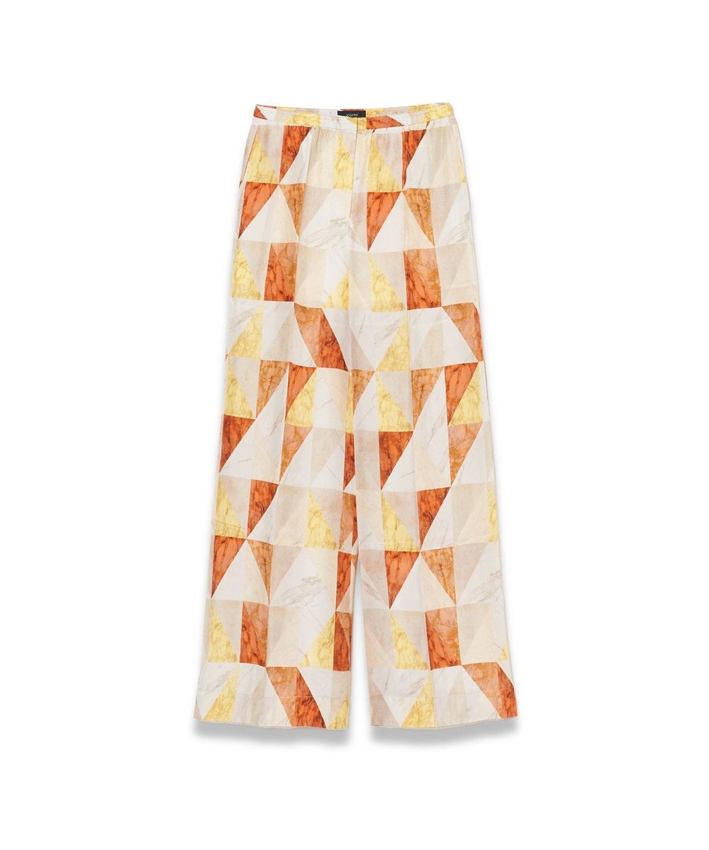 JOSEPH マーブルプリント　シルクトラウザーズ 