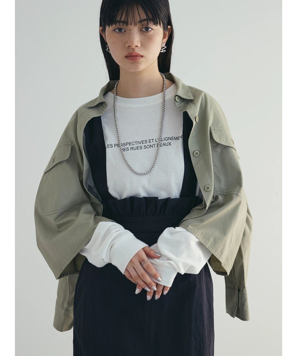 Green Parks armonia. サスペンダー付きスカート 