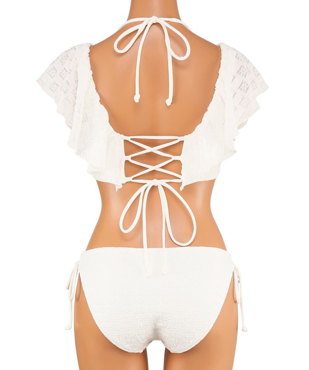 San-ai Resort（三愛水着楽園） 軽い着け心地でしっかり盛れる【楽盛り水着】　フリルワイヤービキニ　9M・11L　【San-ai Resort（サンアイリゾート）】 