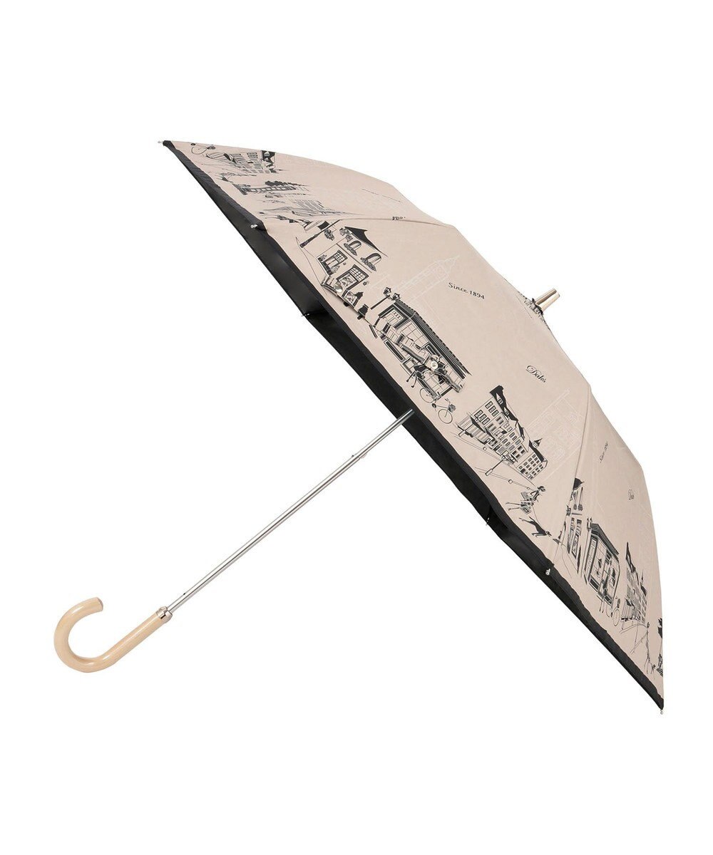 MOONBAT DAKS(ダックス) 晴雨兼用日傘 折りたたみ傘 街並み フワクール生地使用 