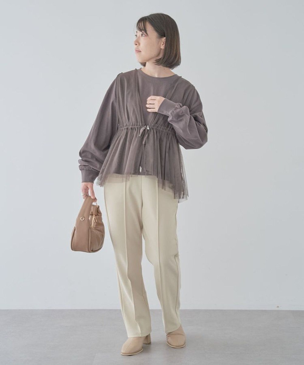 Green Parks ＳＥＴ２点　チュールベスト＋ロンＴＥＥ 