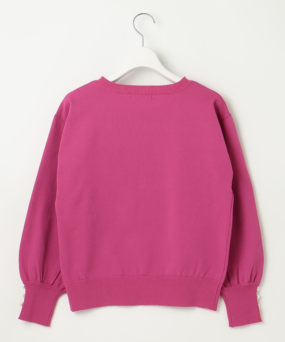 Feroux 【洗える】パールポイントパフスリーブ ニット 