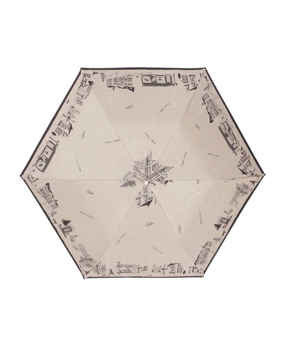 MOONBAT DAKS(ダックス) 晴雨兼用日傘 折りたたみ傘 街並み フワクール生地使用 