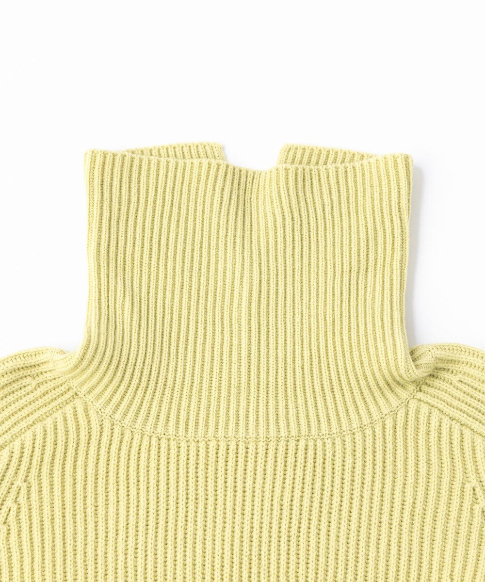 UNFILO あぜ編みオフタートルニット 