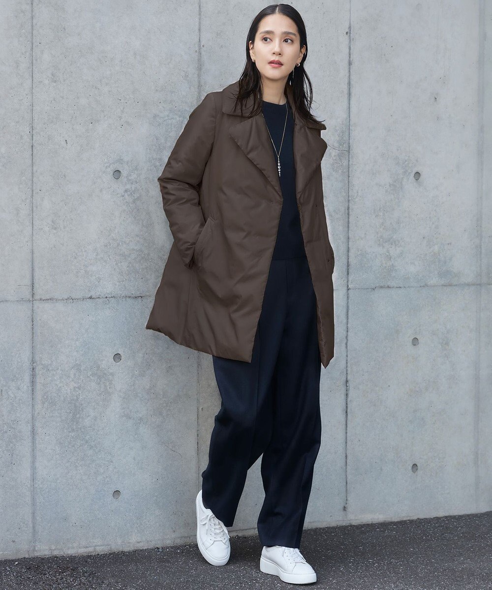 自由区 【洗える】ウォッシャブルウールサキソニーワイド パンツ 