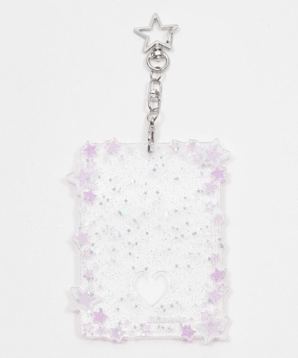 WEGO 【痛バ＆推し活】キラキラスターカードホルダーキーホルダー 