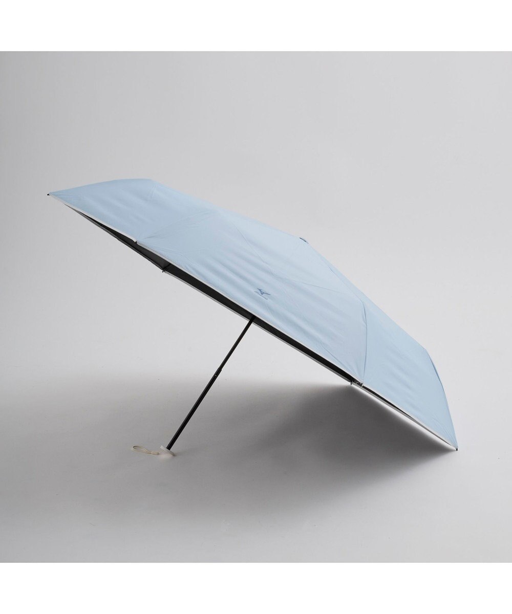 MOONBAT MIZUNO  (ミズノ) 無地 ロゴ 日傘 折りたたみ傘 パラソル 晴雨兼用 ユニセックス  軽量 一級遮光 遮熱効果 遮光率100% UV遮蔽100% 