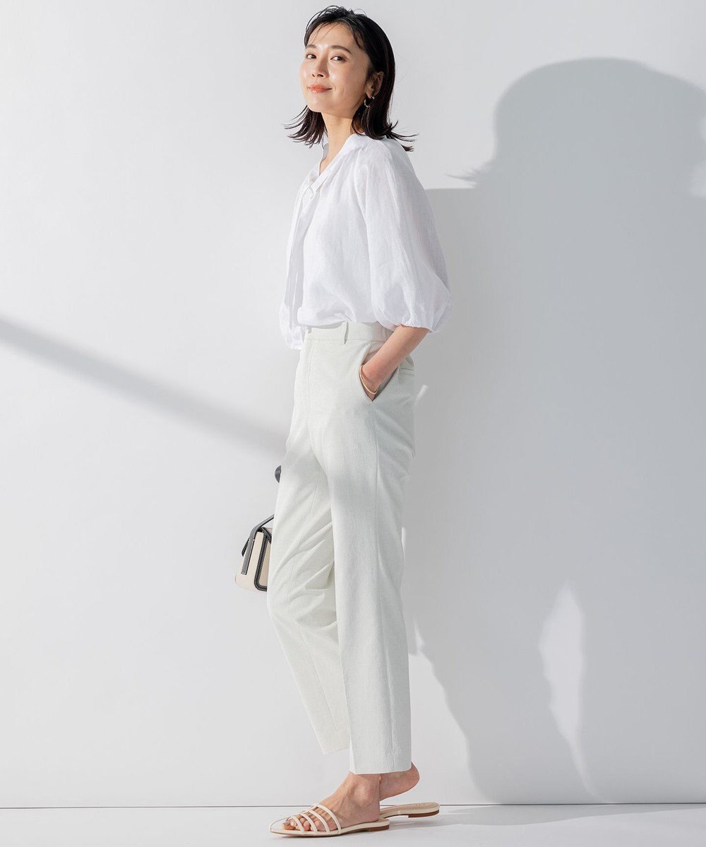 23区 S 【セットアップ対応】オックスストレッチ テーパードパンツ 