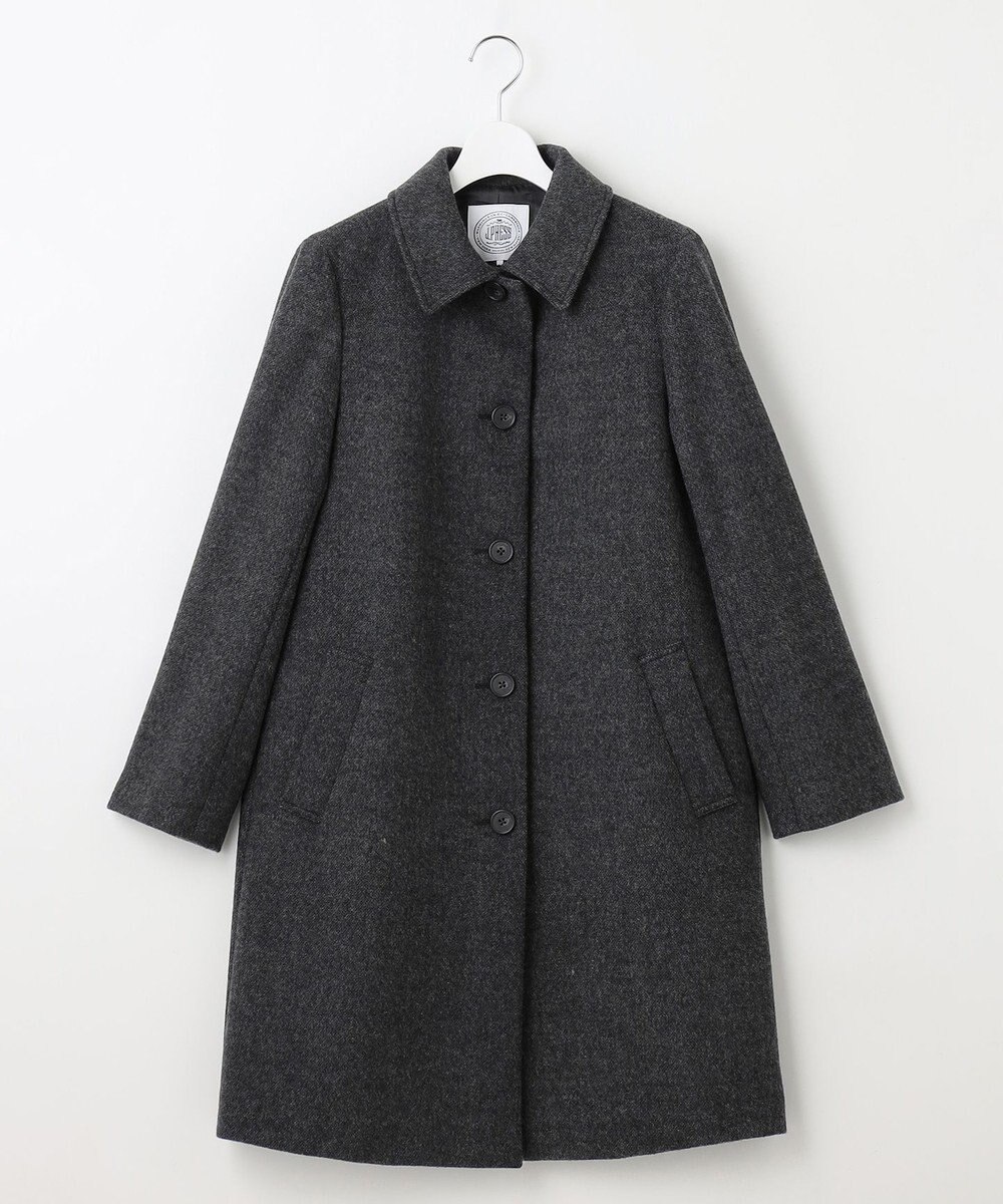 J.PRESS LADIES S ショートビーバー ステンカラー コート 