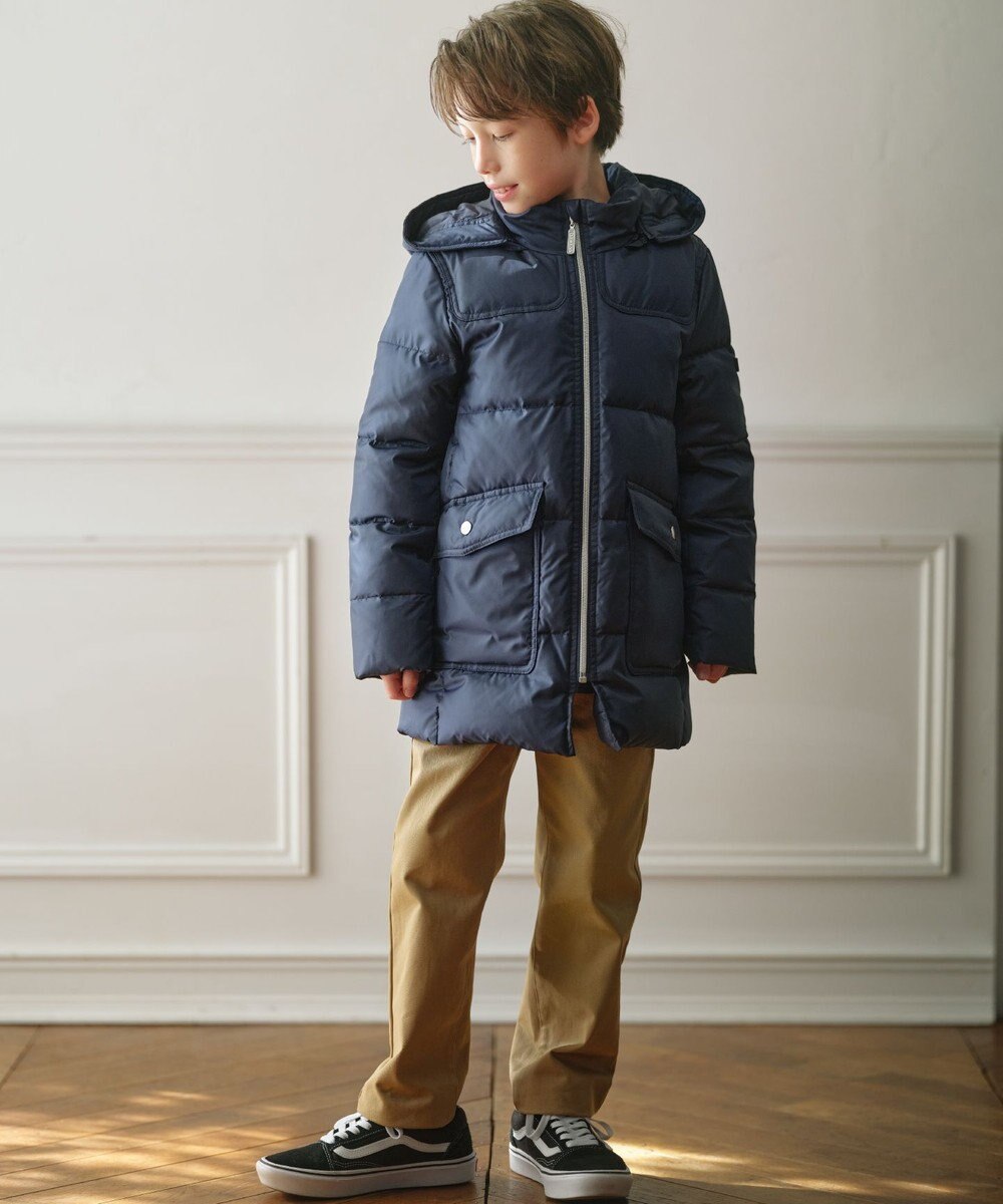 J.PRESS KIDS 【110-130cm】【撥水】50Dタフタ ダウンコート 