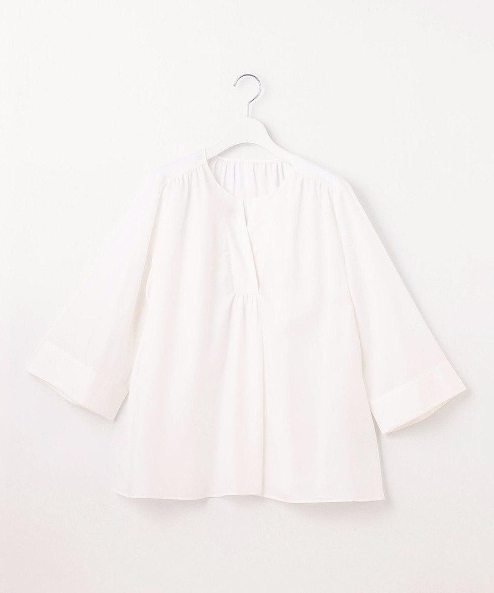 自由区 【洗える】SOMELOSテンセルスキッパー ブラウス 