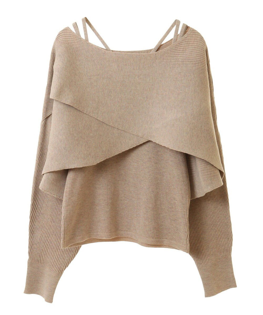 earth music&ecology ＳＥＴ２点クロスニット＋キャミソール 