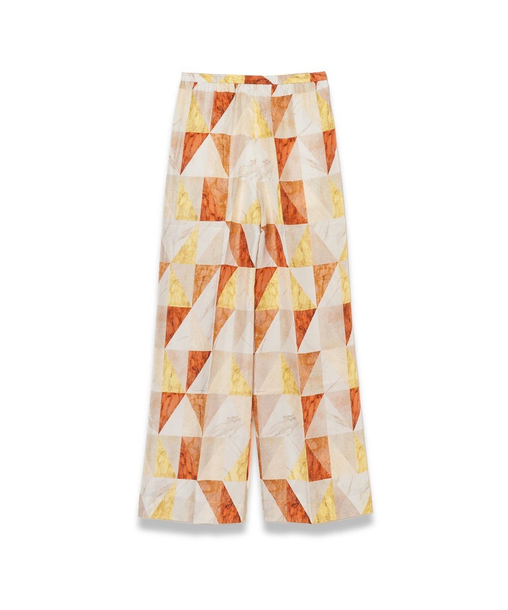 JOSEPH マーブルプリント　シルクトラウザーズ 