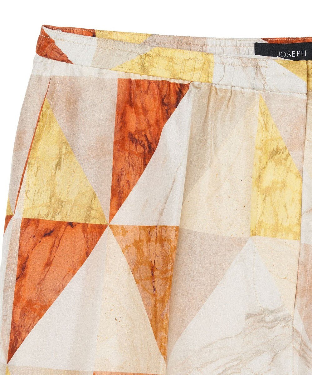 JOSEPH マーブルプリント　シルクトラウザーズ 