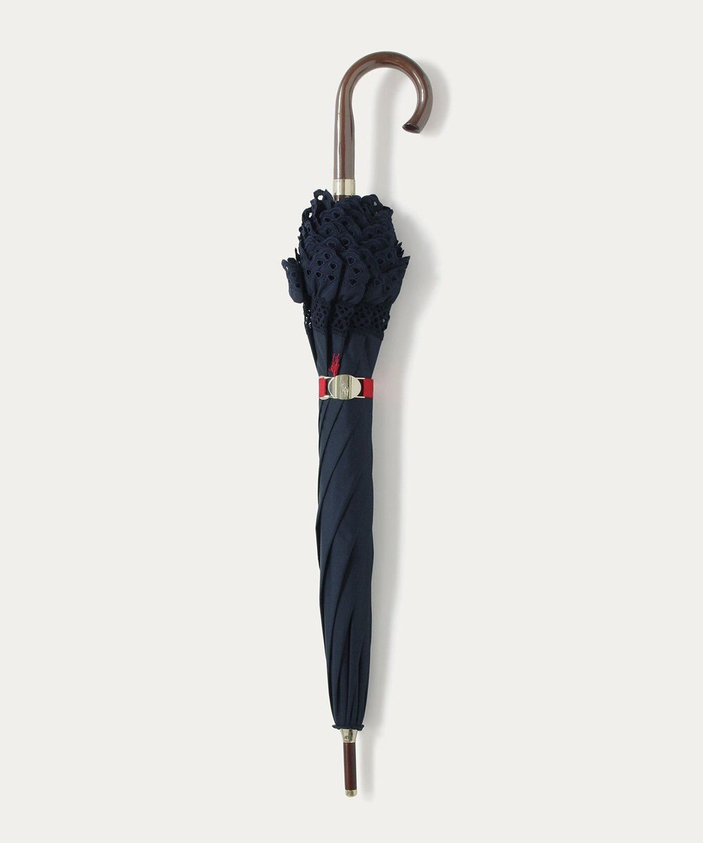 MOONBAT 【遮光/晴雨兼用日傘】POLO RALPH LAUREN(ポロ ラルフローレン) エンブフリル 長傘 遮熱 UV 