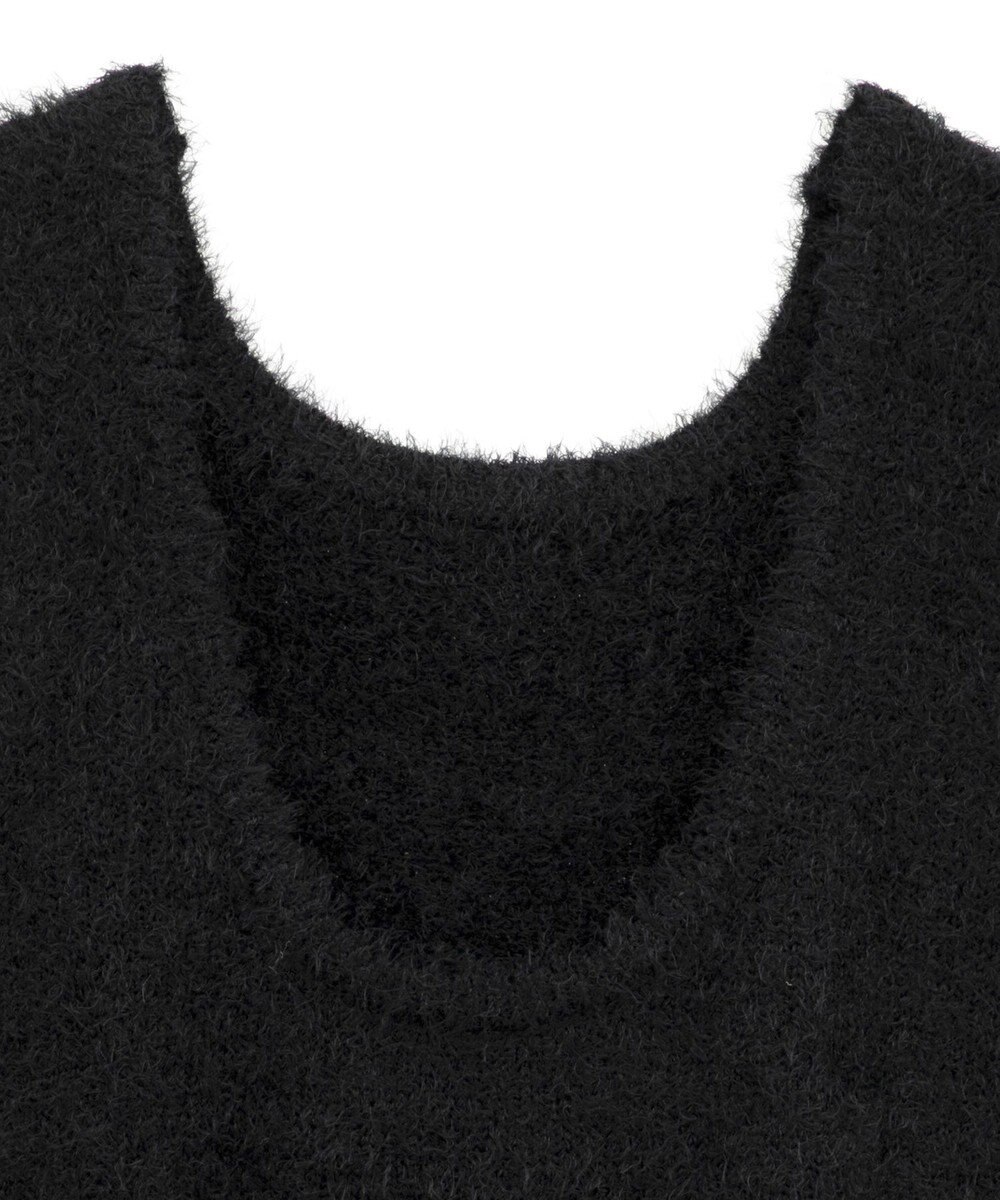 earth music&ecology フェザーUネックニットベスト 