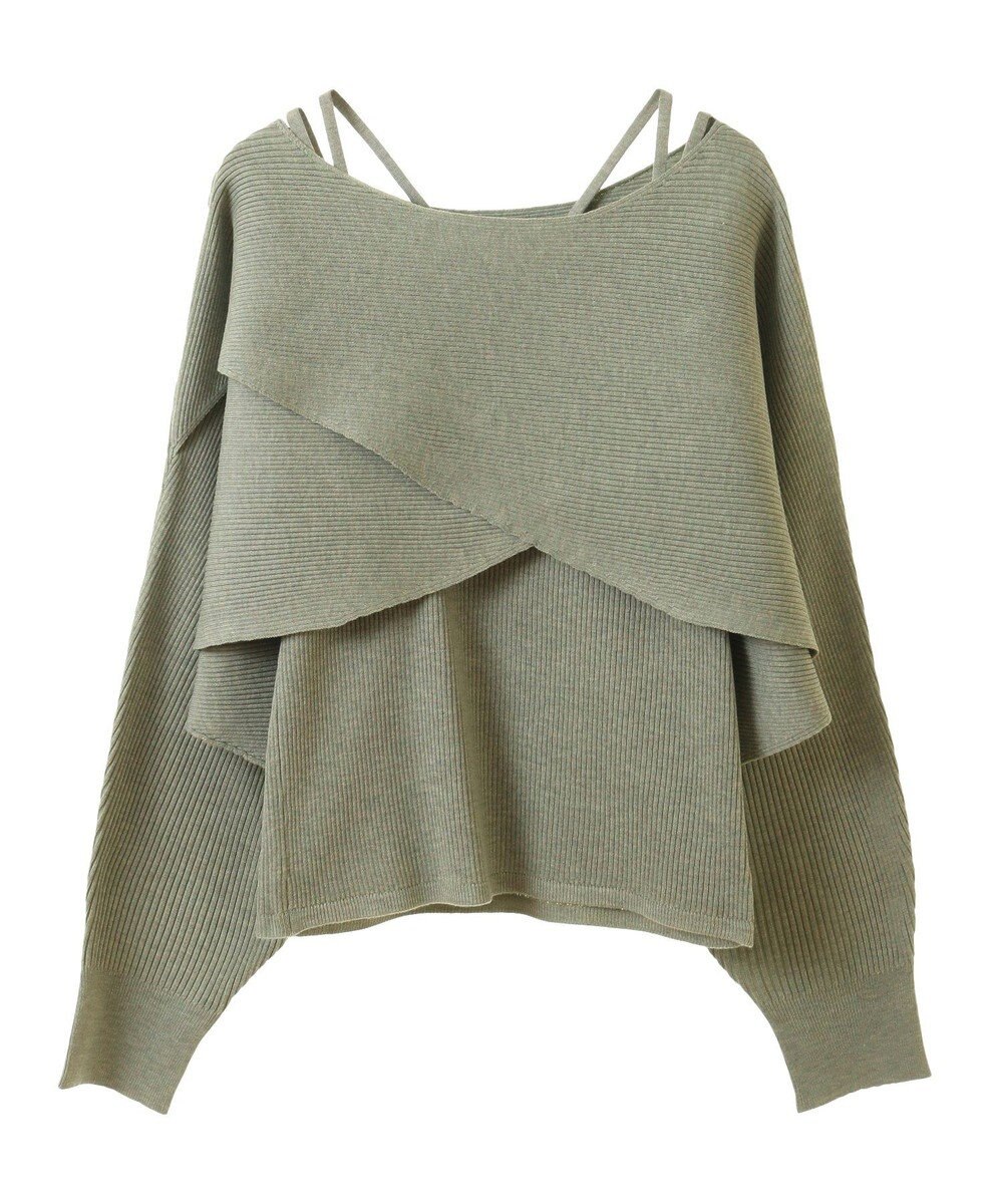 earth music&ecology ＳＥＴ２点クロスニット＋キャミソール 