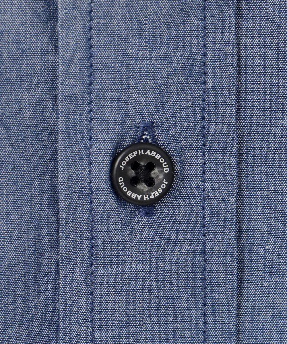 JOSEPH ABBOUD クールビズ【新作・環境配慮型素材】サスティナブルファブリック ビオグレースシャンブレー シャツ 