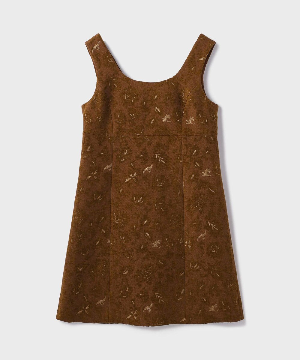 GRACE CONTINENTAL サラサジャガードミニワンピース 