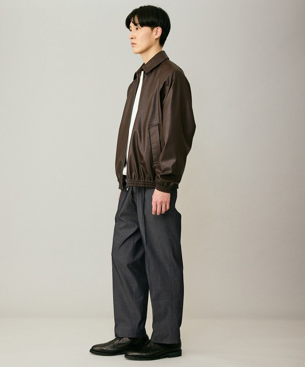 UNFILO MENS アラエルレザーライク ブルゾン 