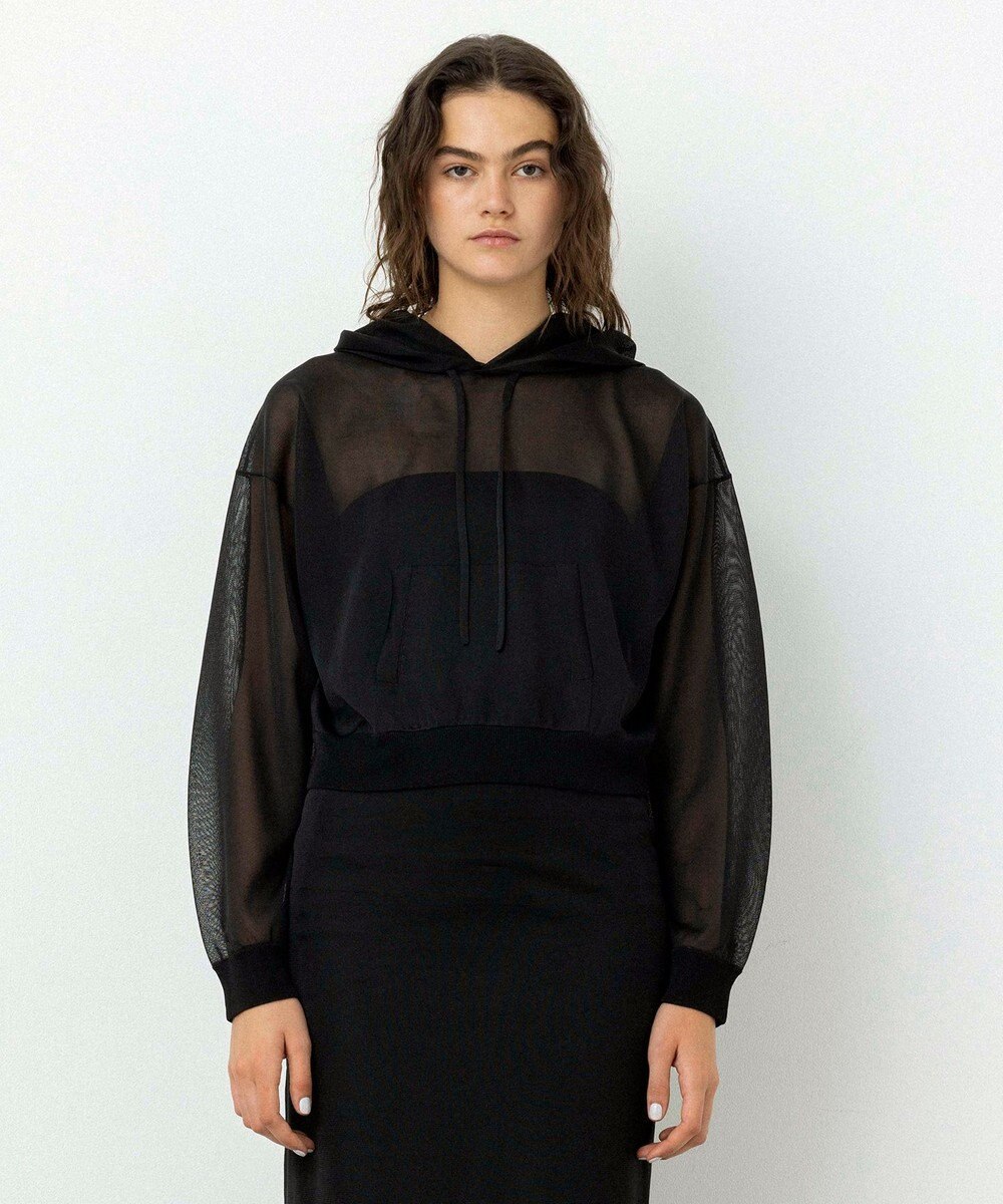 NAVE 【Nave・洗える】シアーニット パーカー 