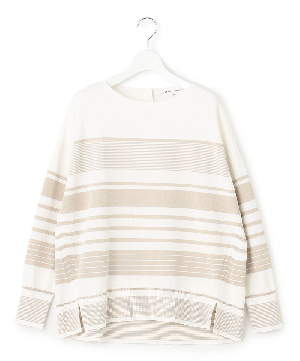 23区 【洗える】コットンポリエステルストレッチ オーバーサイズ ニット 