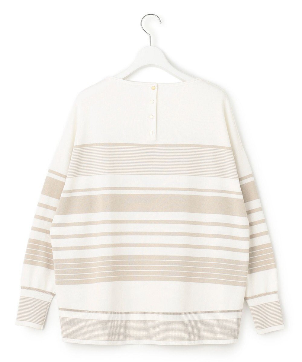 23区 【洗える】コットンポリエステルストレッチ オーバーサイズ ニット 