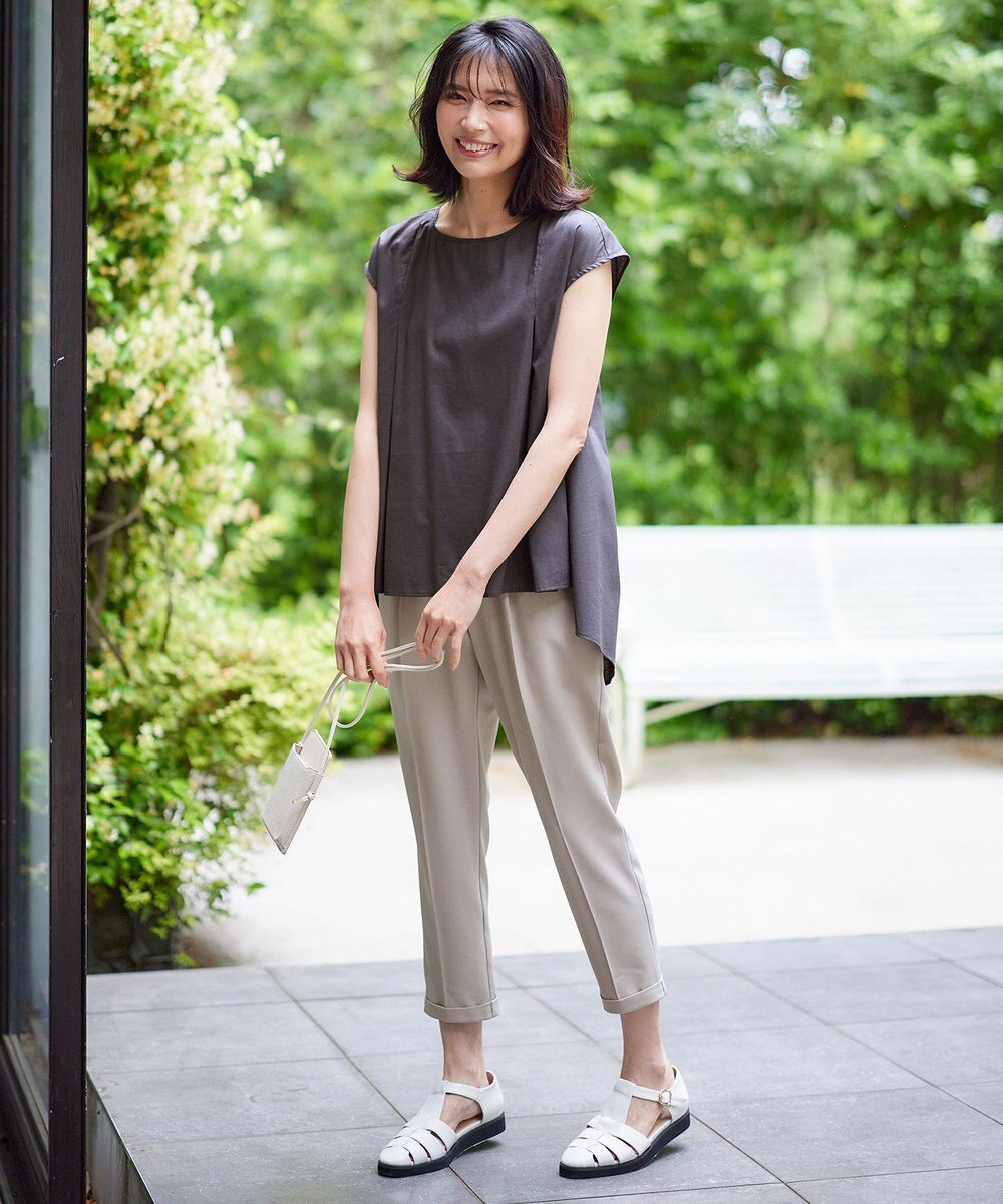 ANY 【UVケア/接触冷感/ウエストゴム】イージーケア美脚パンツⅡ 