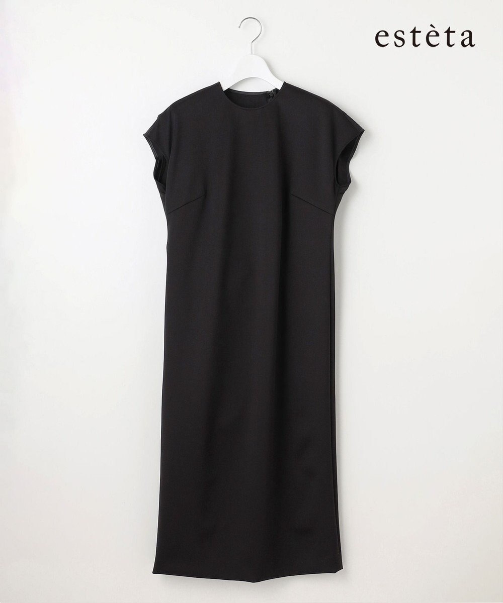 23区 【エステータ】スキューバ フレンチスリーブ ワンピース 