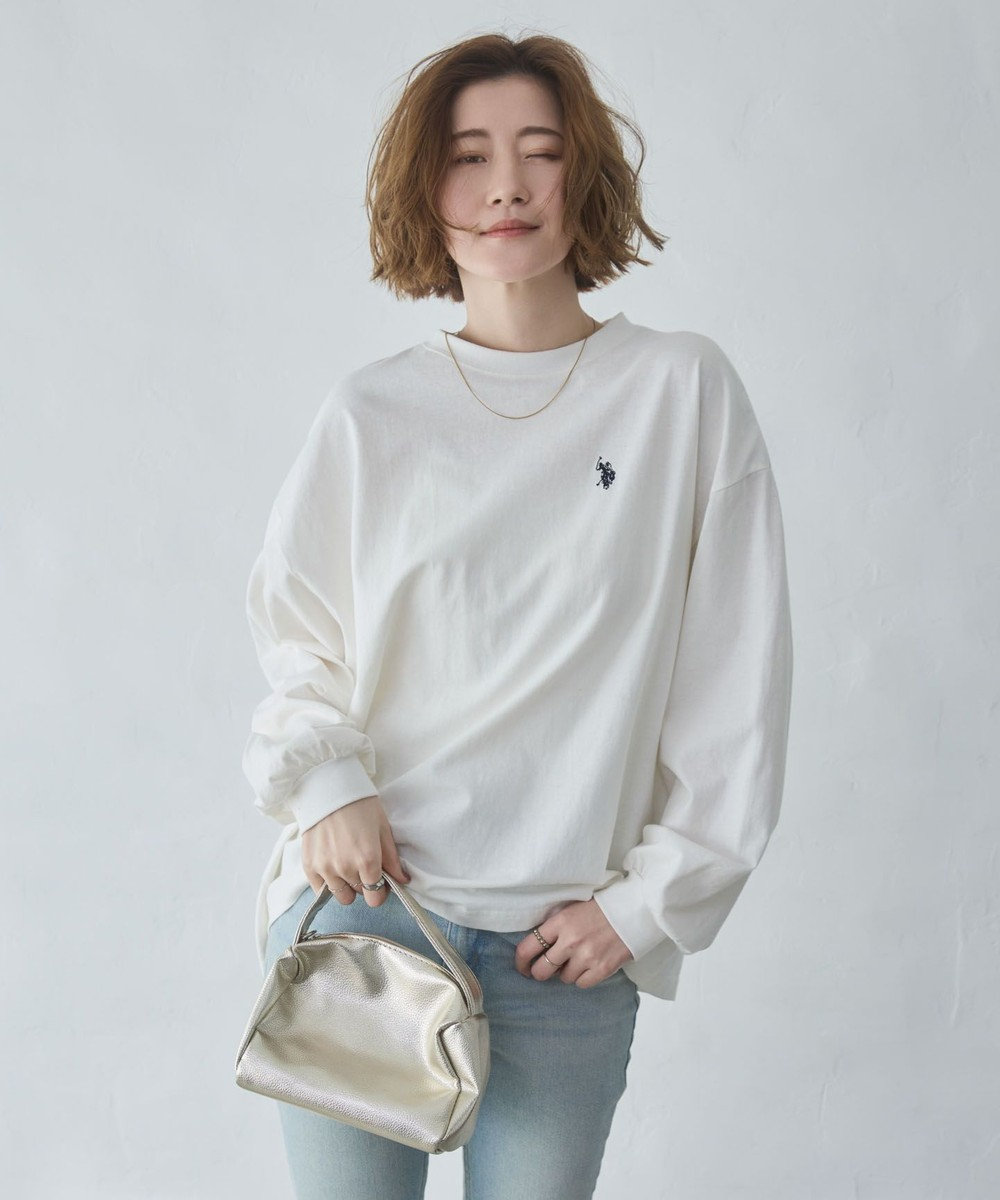 WEGO 【大好評により再入荷！】USPOLOだぼそでカラーロンT 