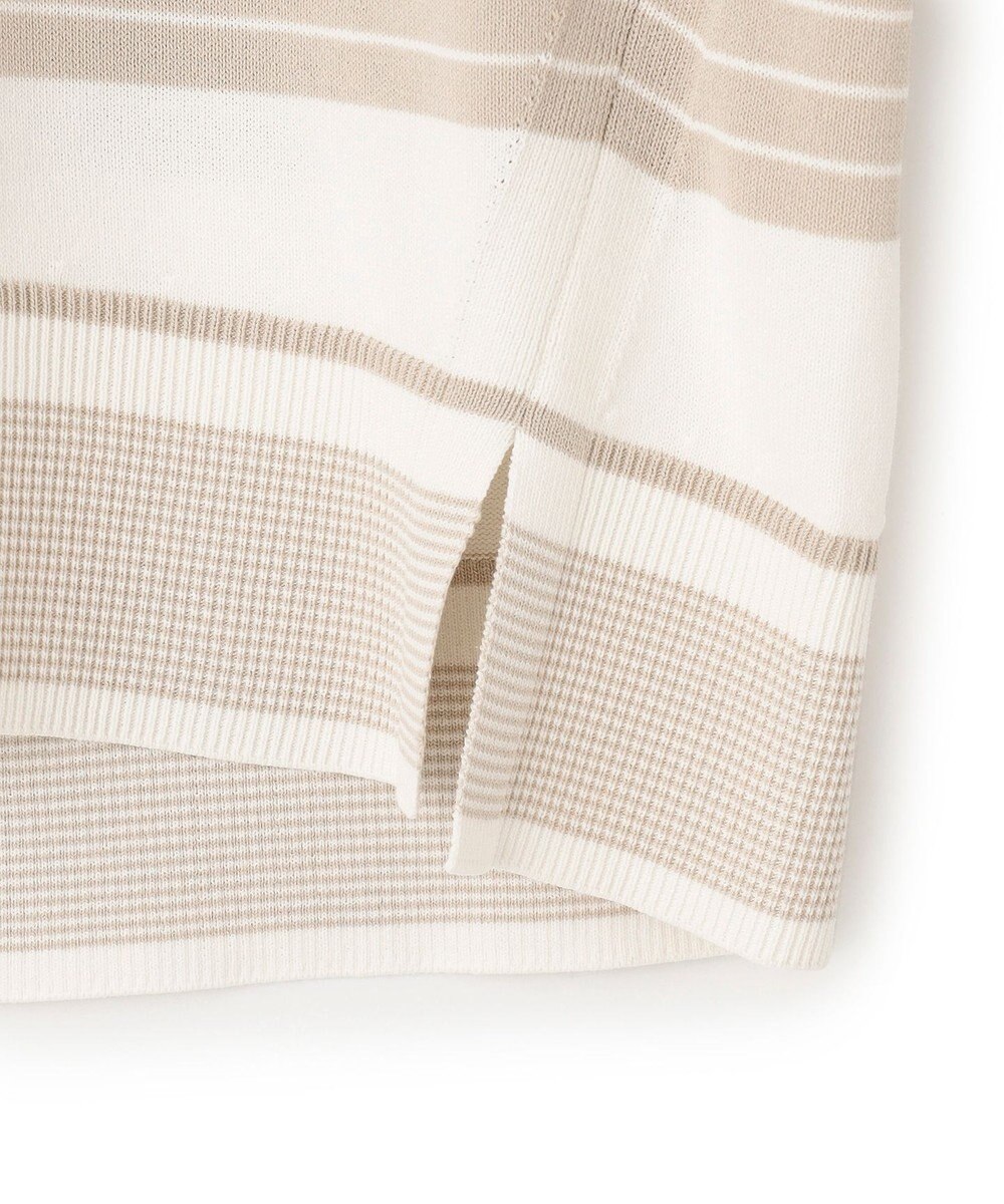 23区 【洗える】コットンポリエステルストレッチ オーバーサイズ ニット 