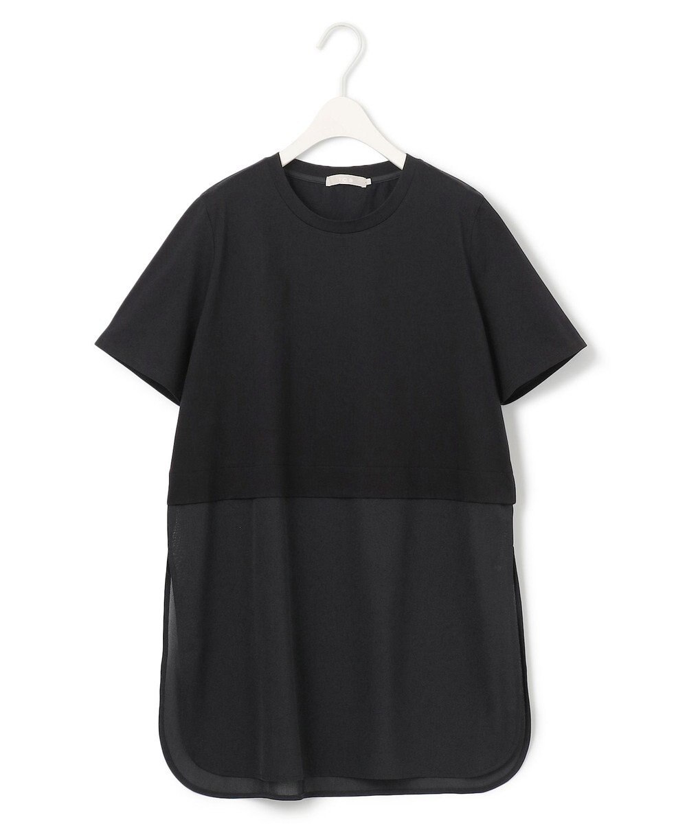 ICB L 【人気のため新色追加・UVケア・洗える】シアージャージーコンビ カットソー 