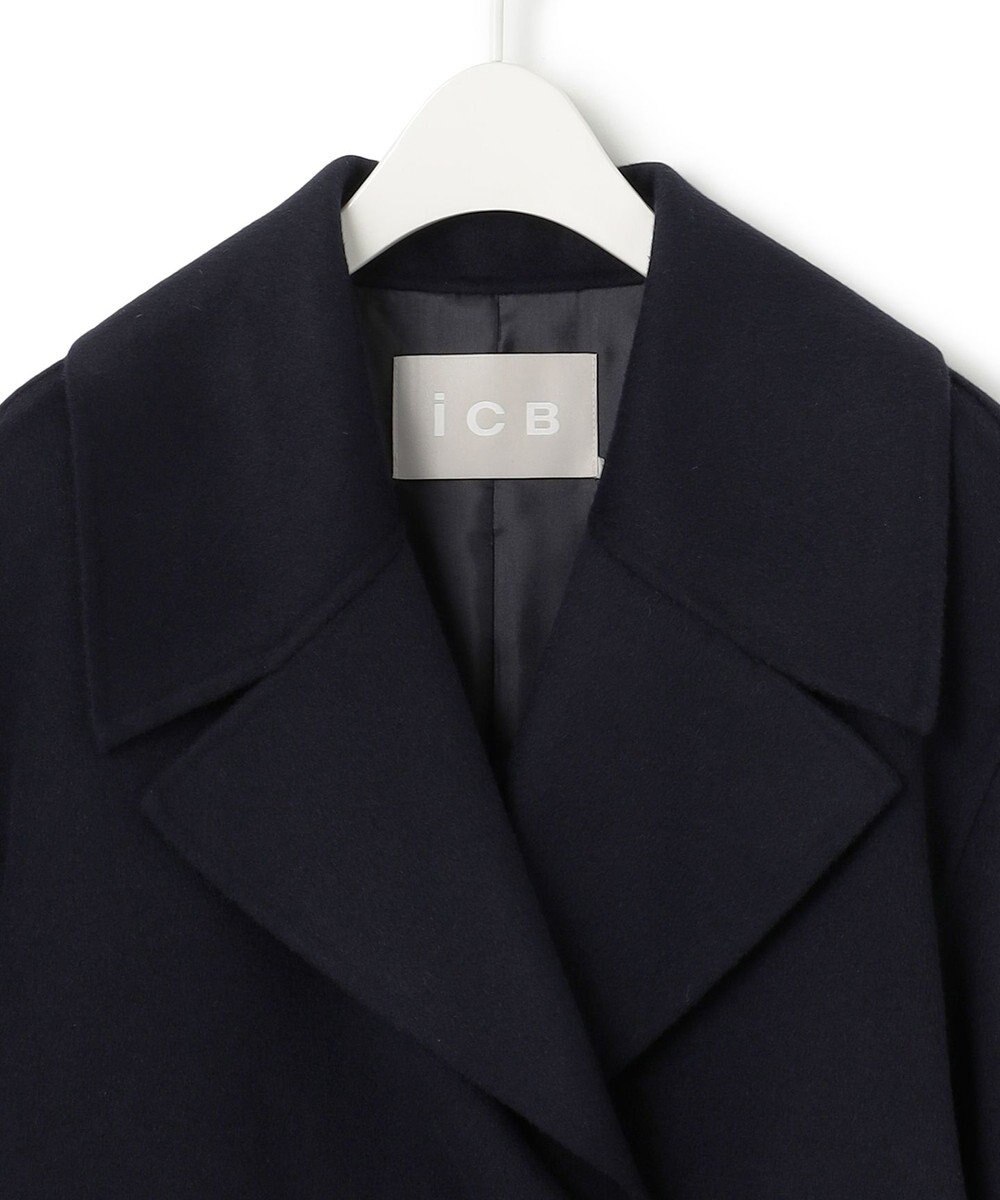 ICB L ウールリバー Pコート 