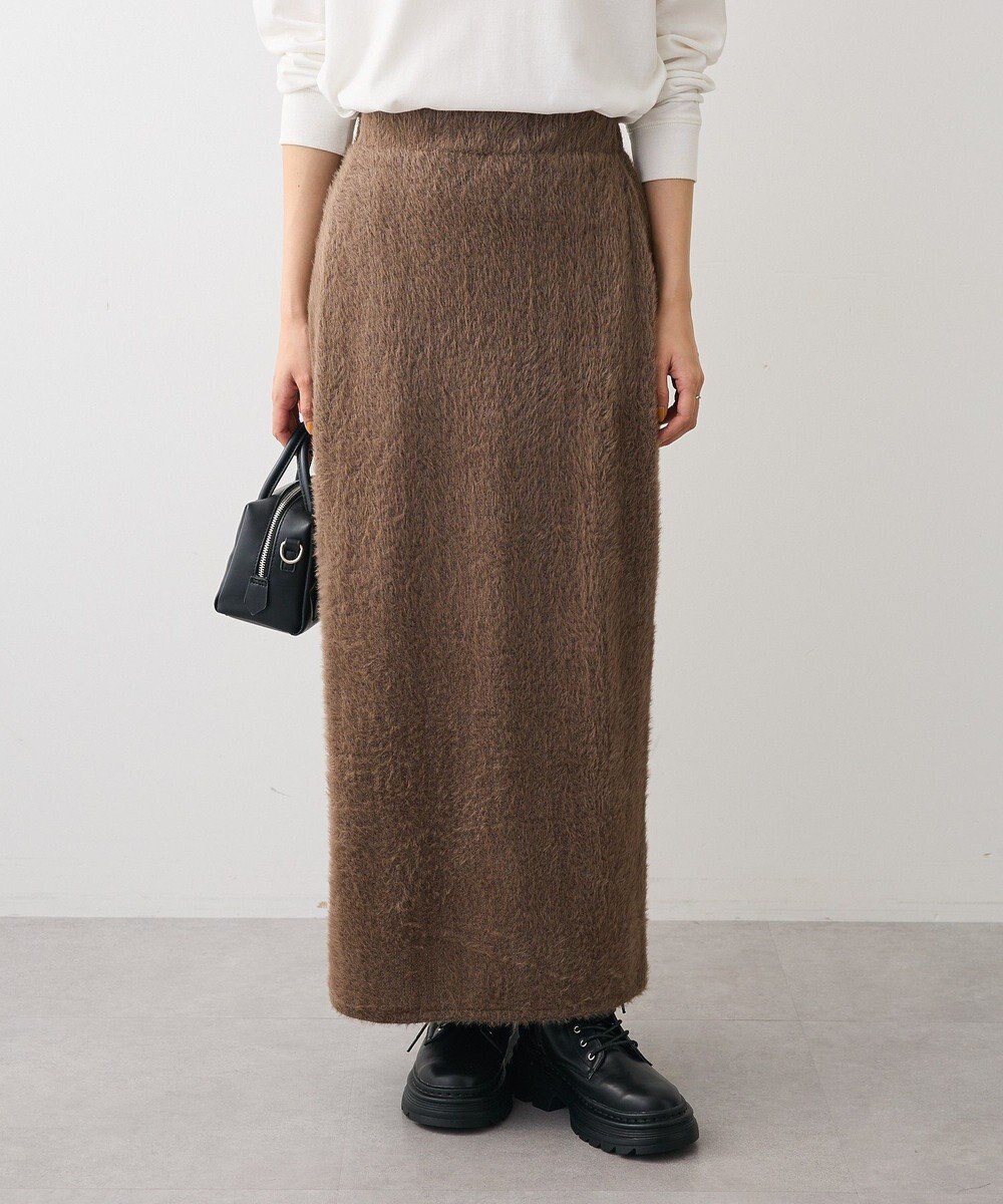 Green Parks 楽ちんシャギーＩラインスカート 